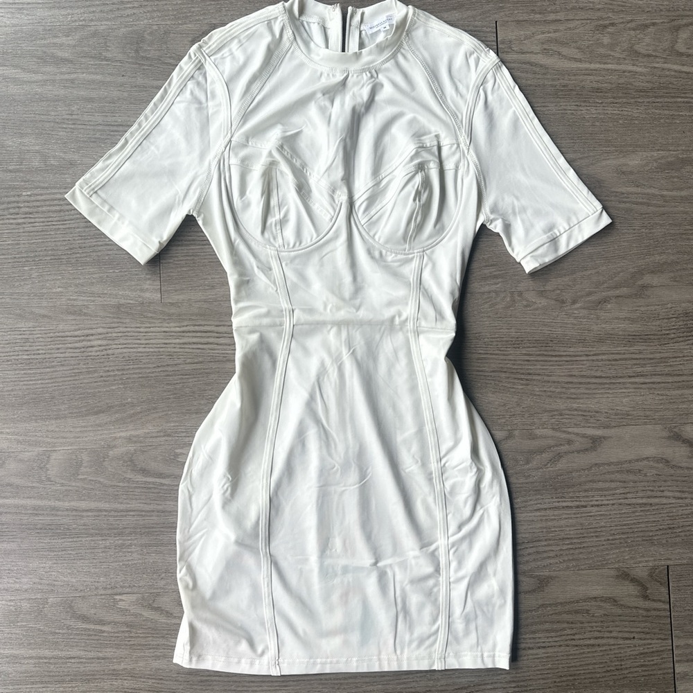Mistress Rocks “Next Level” White Mini Dress